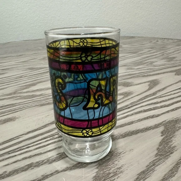Vintage Arby’s Stained Glass Tumbler Cup - Picture 4 of 6